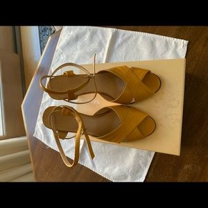Bally sandals, 38  1/2 EU, size 8 US, wrap around ankle.